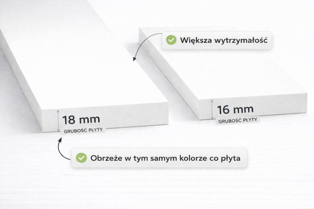 Szafa Modułowa Eden 50 cm Biała – PUSH CLICK i Cichy Domyk