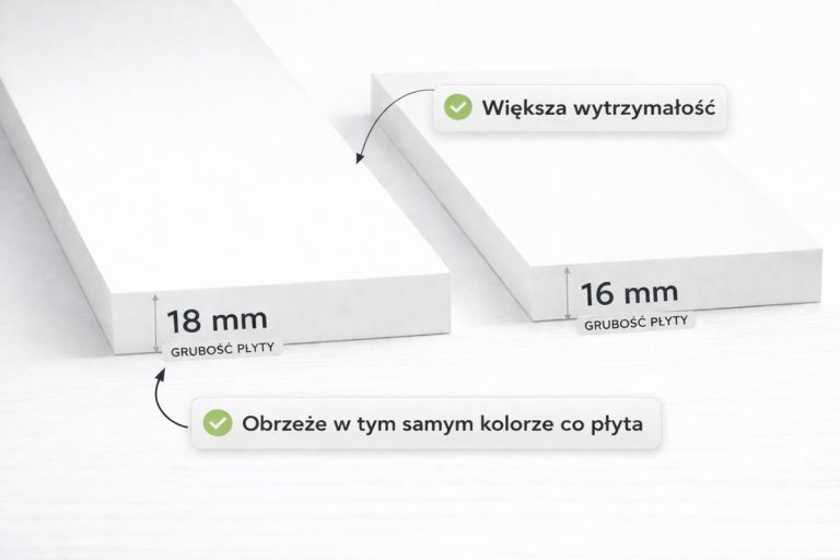 Szafa Modułowa Eden 50 cm Biała – PUSH CLICK i Cichy Domyk
