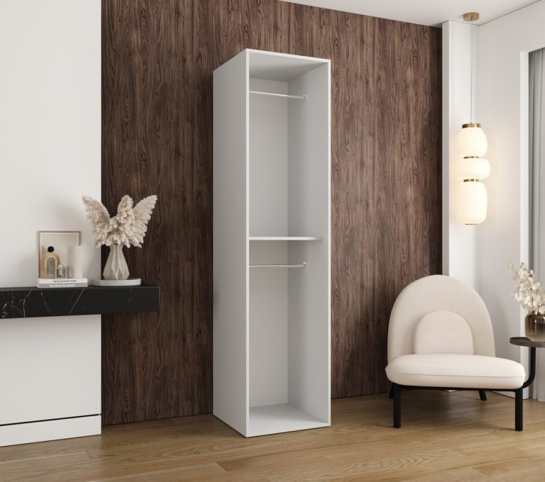 Szafa Modułowa Eden 50 cm Biała – PUSH CLICK i Cichy Domyk