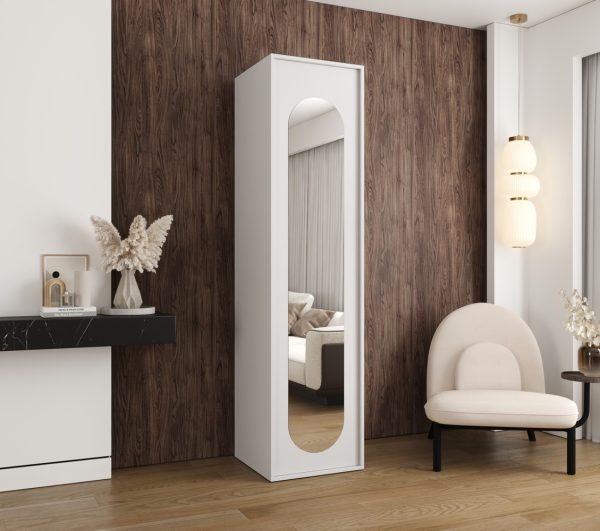 Szafa Modułowa Eden 50 cm Biała – PUSH CLICK i Cichy Domyk