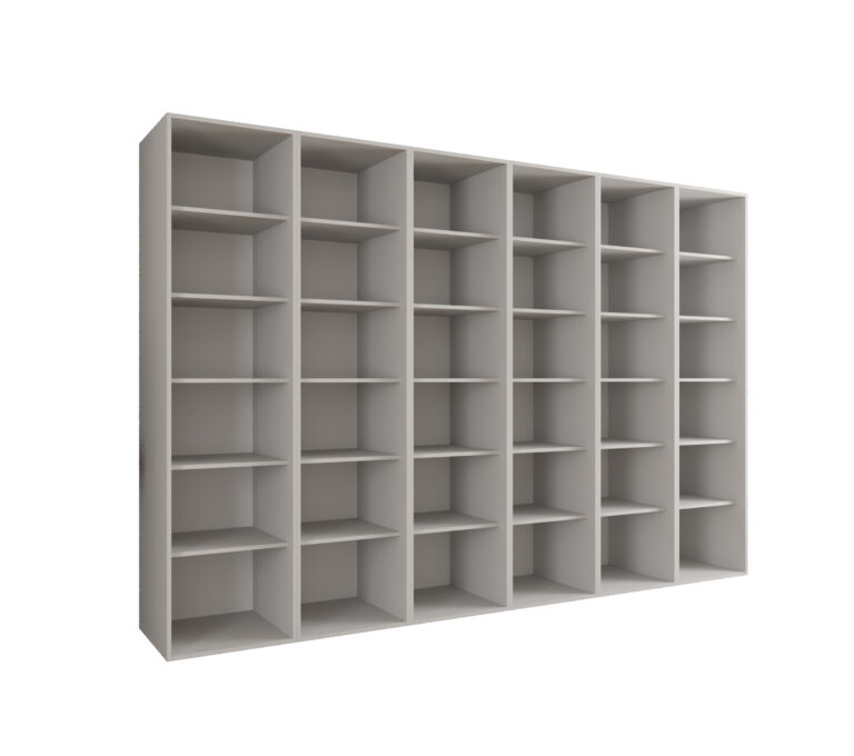 Szafa Modułowa Eden 300 cm Biała – PUSH CLICK i Cichy Domyk