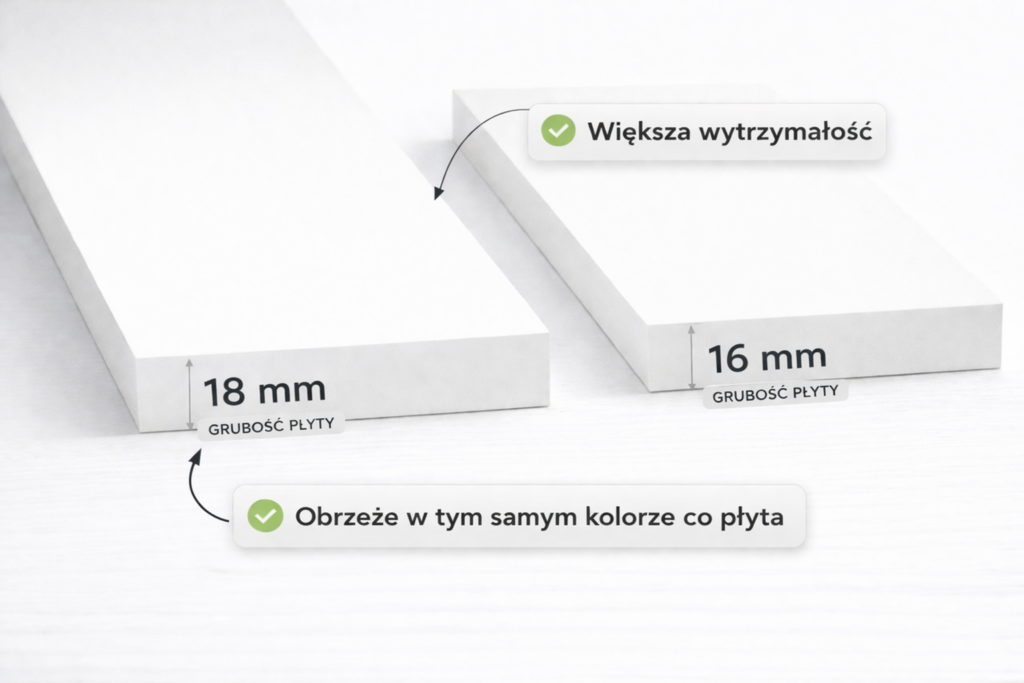 Szafa Modułowa Eden 200 cm Biała – PUSH CLICK i Cichy Domyk