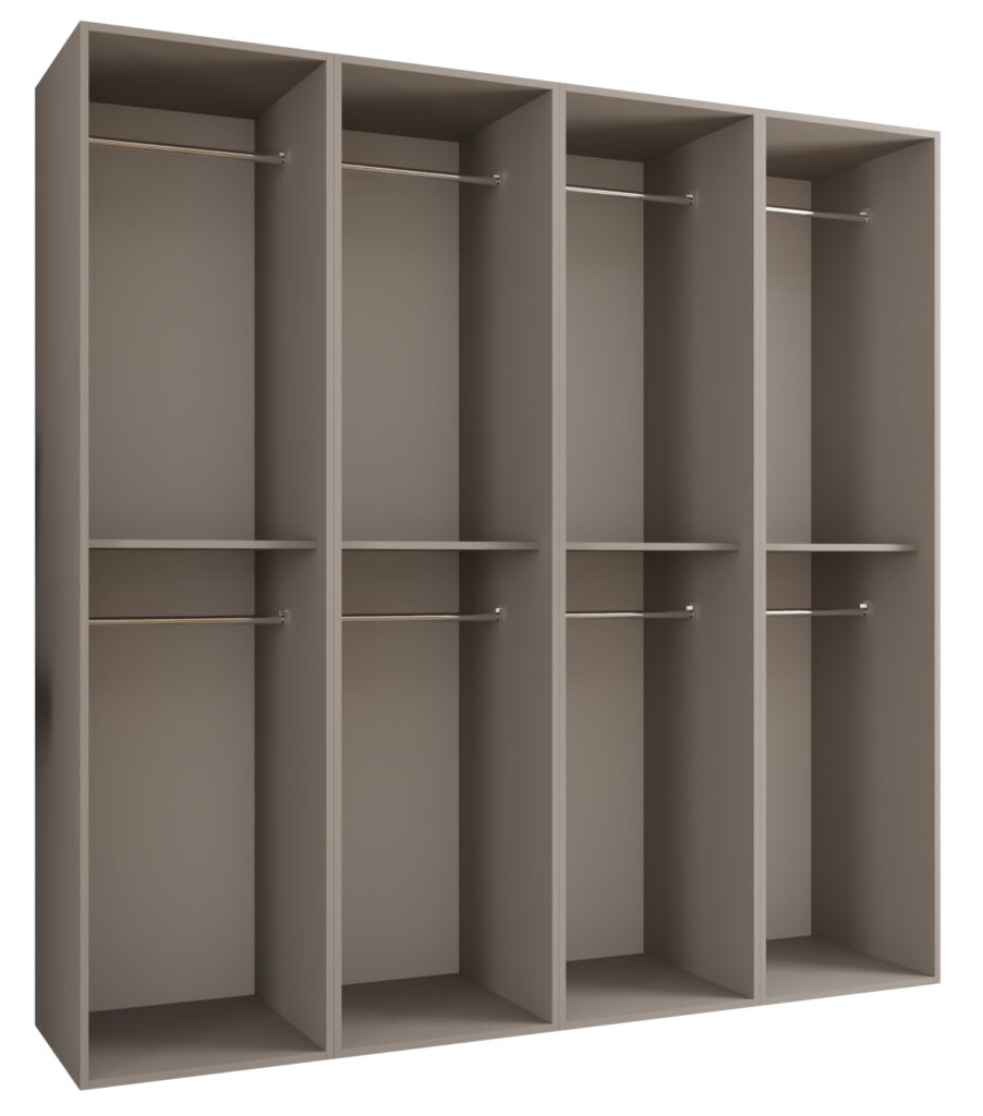 Szafa Modułowa Eden 200 cm Kaszmir – PUSH CLICK i Cichy Domyk