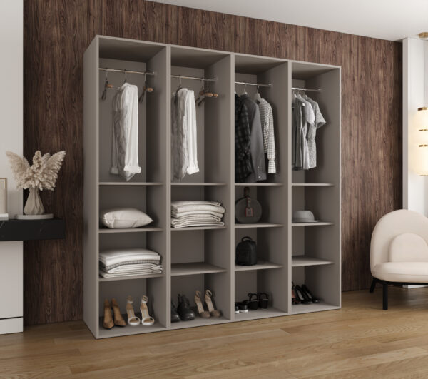 Szafa Modułowa Eden 200 cm Kaszmir – PUSH CLICK i Cichy Domyk