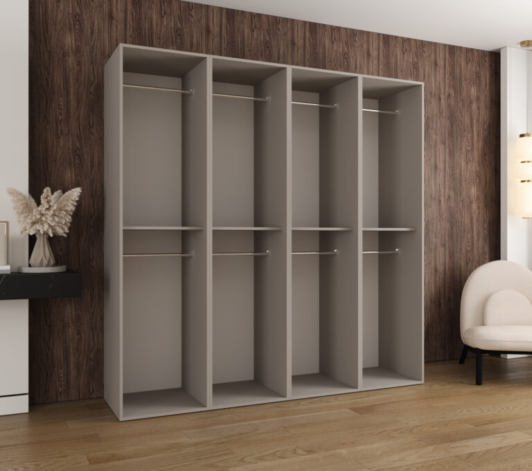 Szafa Modułowa Eden 200 cm Kaszmir – PUSH CLICK i Cichy Domyk