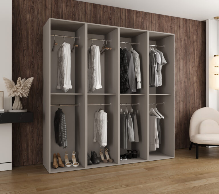 Szafa Modułowa Eden 200 cm Kaszmir – PUSH CLICK i Cichy Domyk