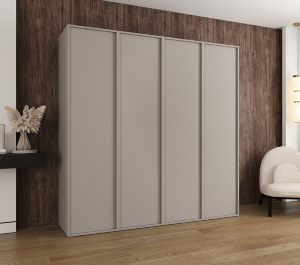Szafa Modułowa Eden 200 cm Kaszmir – PUSH CLICK i Cichy Domyk