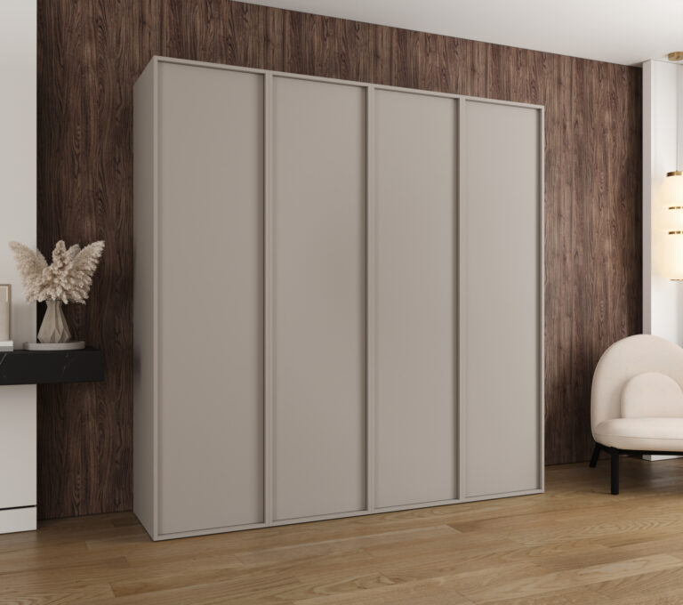 Szafa Modułowa Eden 200 cm Kaszmir – PUSH CLICK i Cichy Domyk