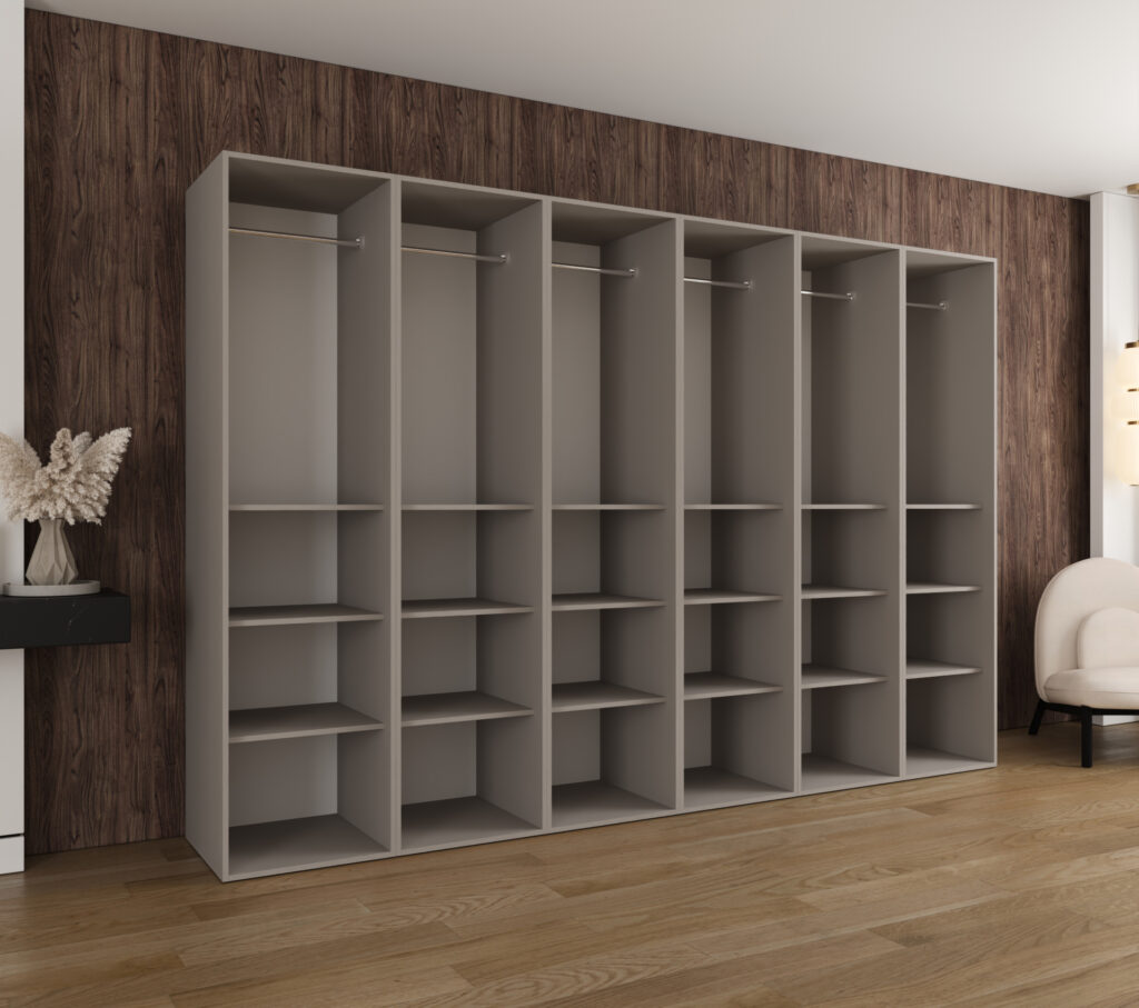 Szafa Modułowa Eden 300 cm Kaszmir – PUSH CLICK i Cichy Domyk