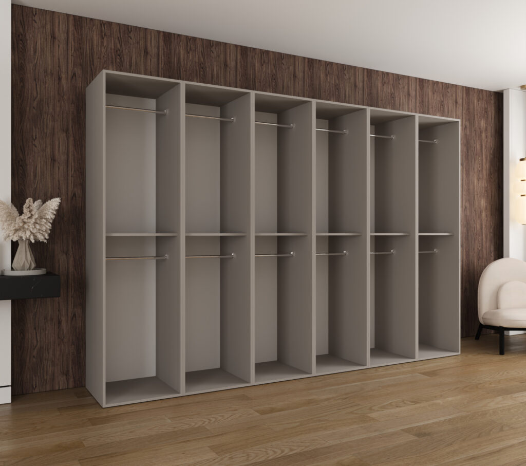 Szafa Modułowa Eden 300 cm Kaszmir – PUSH CLICK i Cichy Domyk