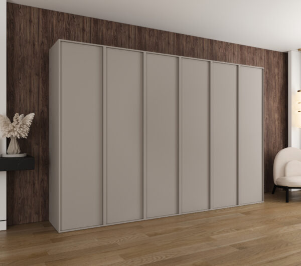 Szafa Modułowa Eden 300 cm Kaszmir – PUSH CLICK i Cichy Domyk